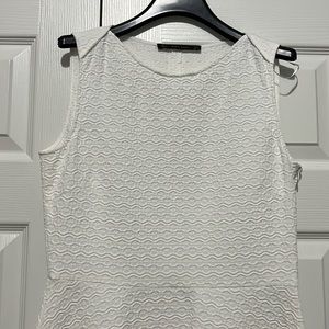 Zara Basics white mini dress